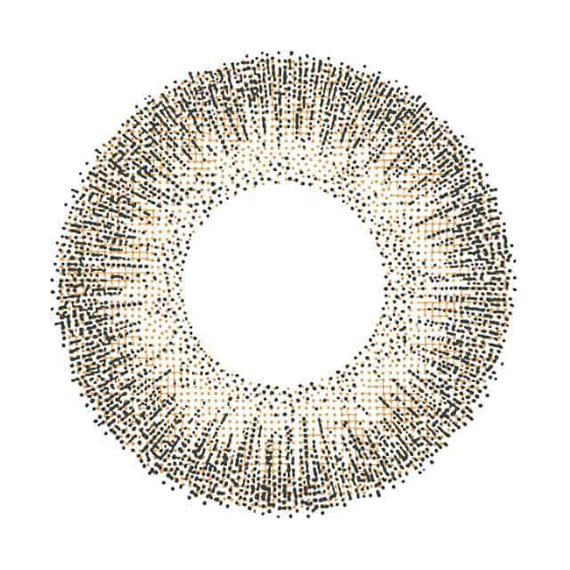 カラーコンタクトレンズ、ReVIA ノスタルジア | 1dayのレンズ画像