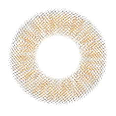 カラーコンタクトレンズ、#CHOUCHOU オレンジブラウン | 1dayのレンズ画像