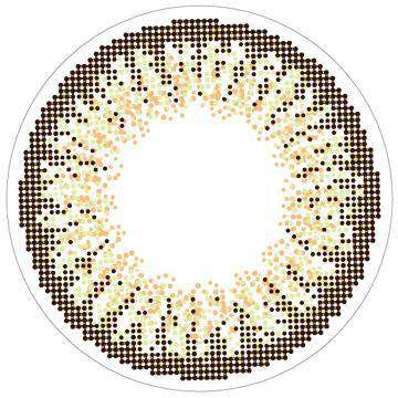 カラーコンタクトレンズ、loveil シアーヘーゼル | 1dayのレンズ画像