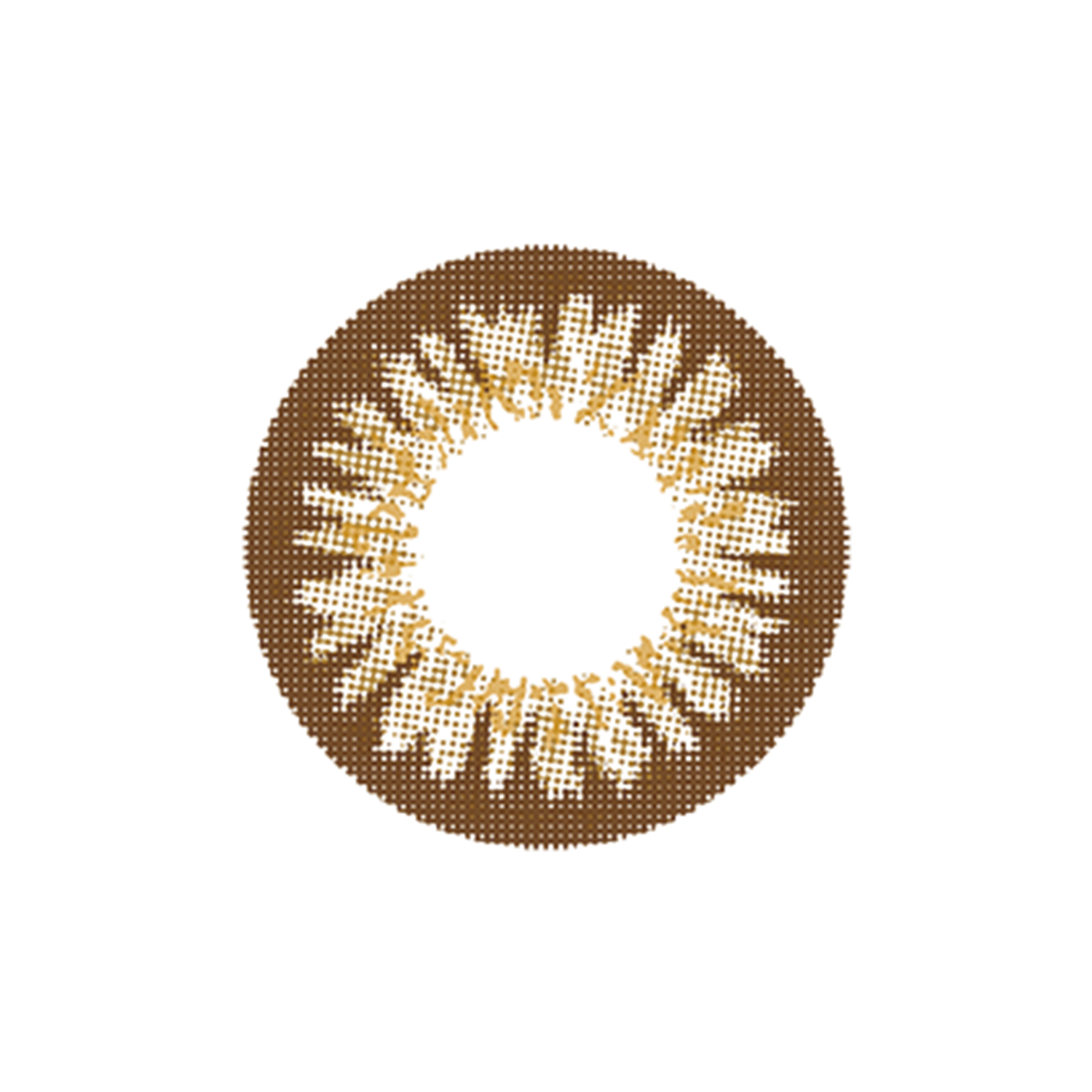 カラーコンタクトレンズ、EYEMAZING シャインブラウン | 1dayのレンズ画像