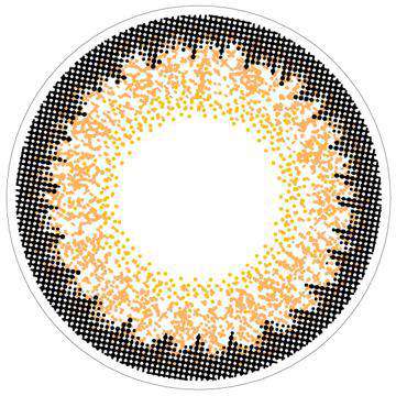 カラーコンタクトレンズ、loveil シルキーベージュ | 1dayのレンズ画像