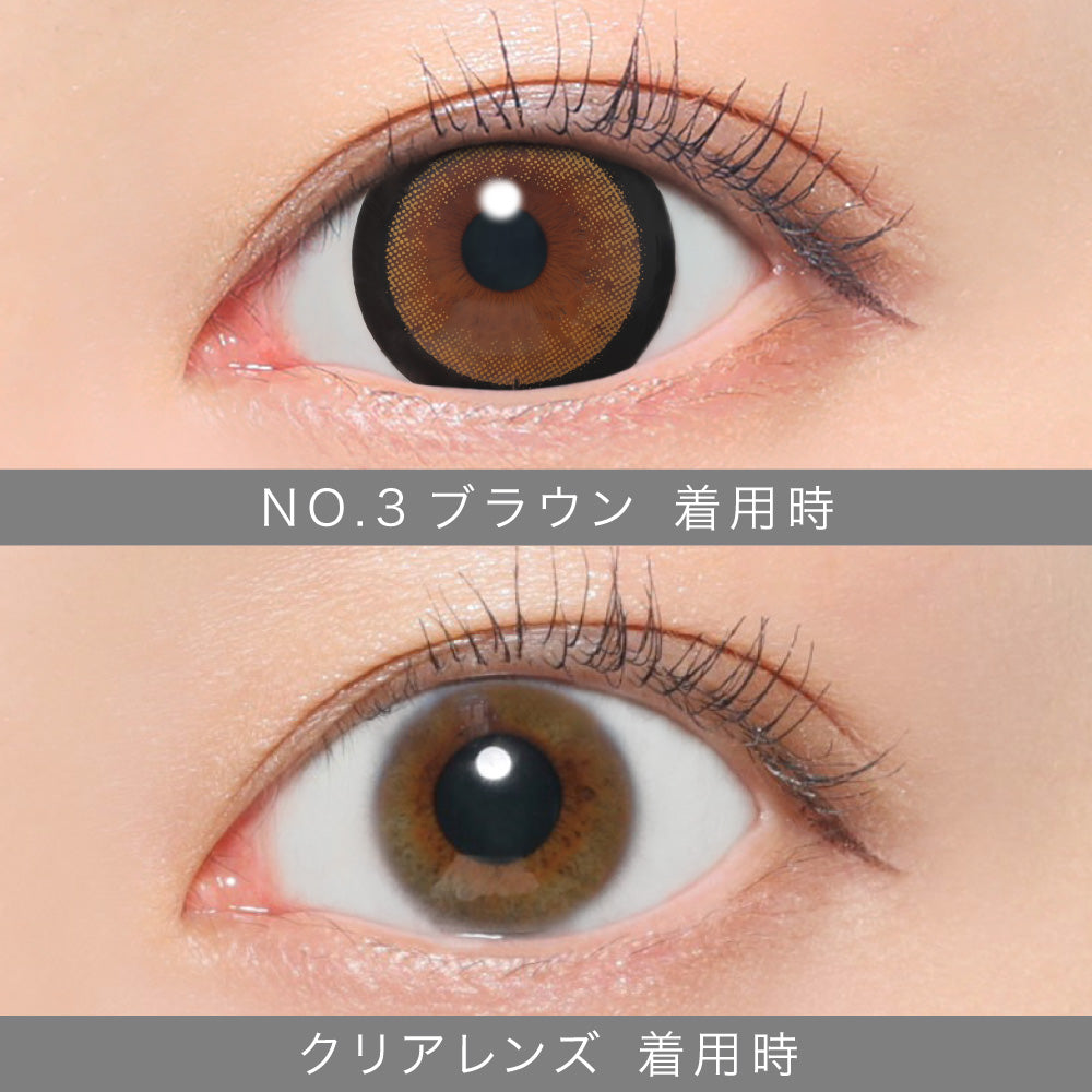 No.3 Brown Toric lenses (AXIS 180°/CYL -0.75D&-1.25D) [secret candymagic] | 1month