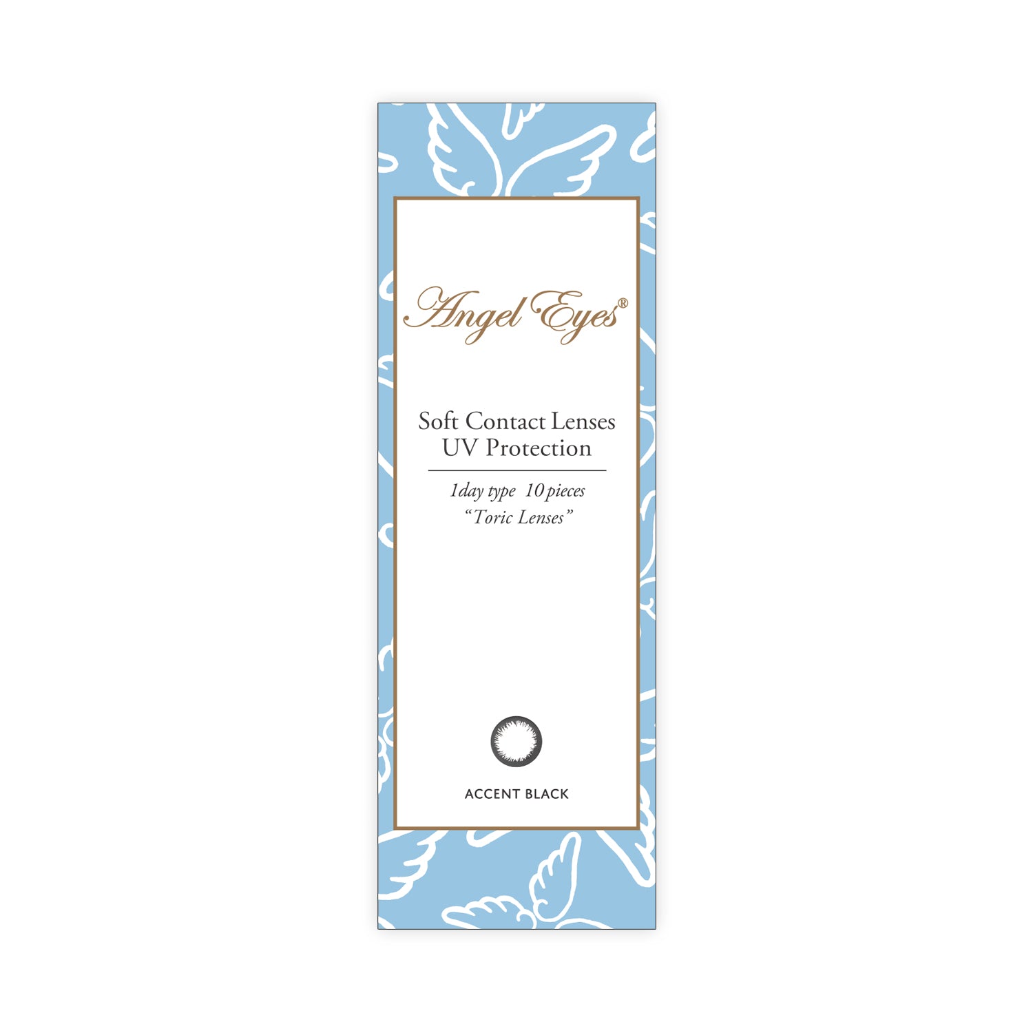 แอคเซนต์แบล็ก เลนส์โทริก [ANGEL EYES] | 1วัน 