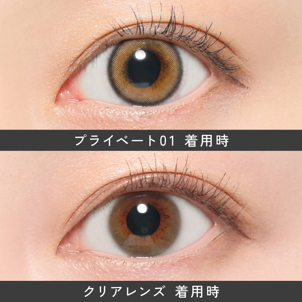 Private 01 [ReVIA] | 1day Colored Contact Lens - DIA 14.1mm | Push