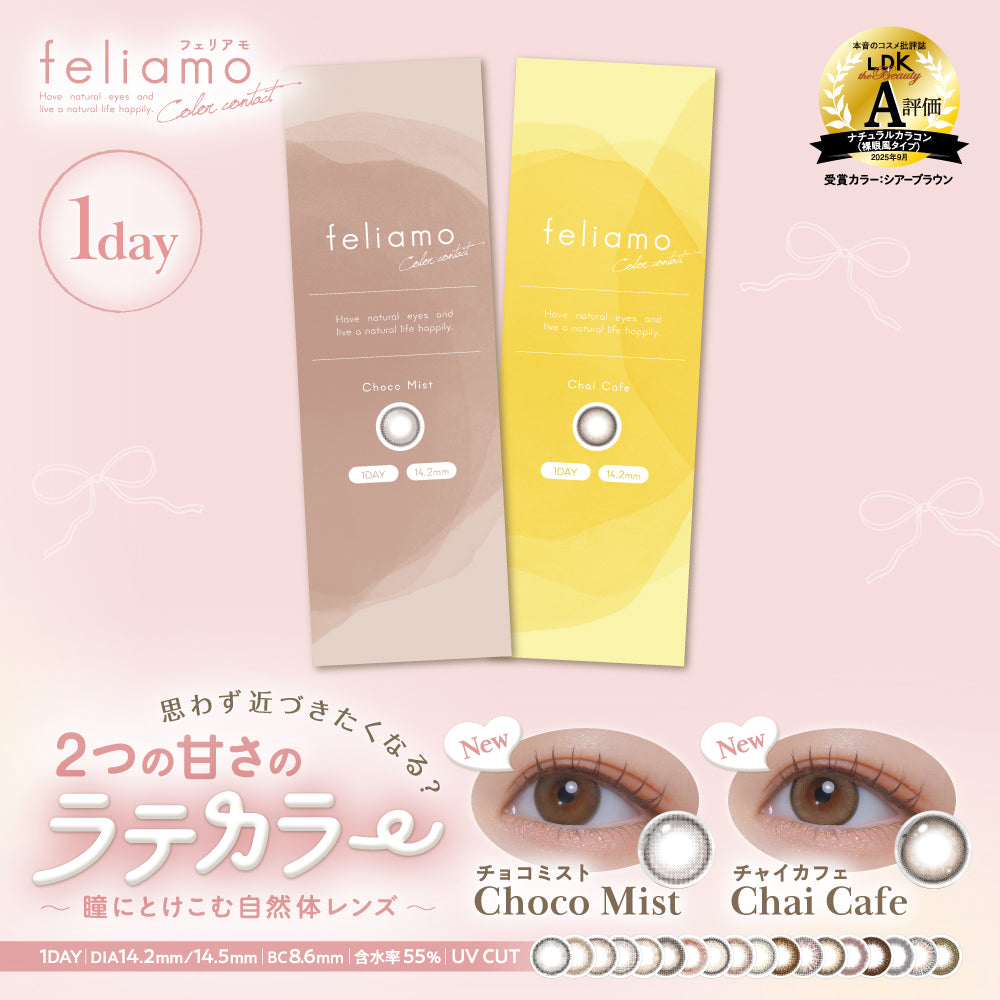 Shiny Brown [feliamo] | 1day Colored Contact Lens - DIA 14.5mm
