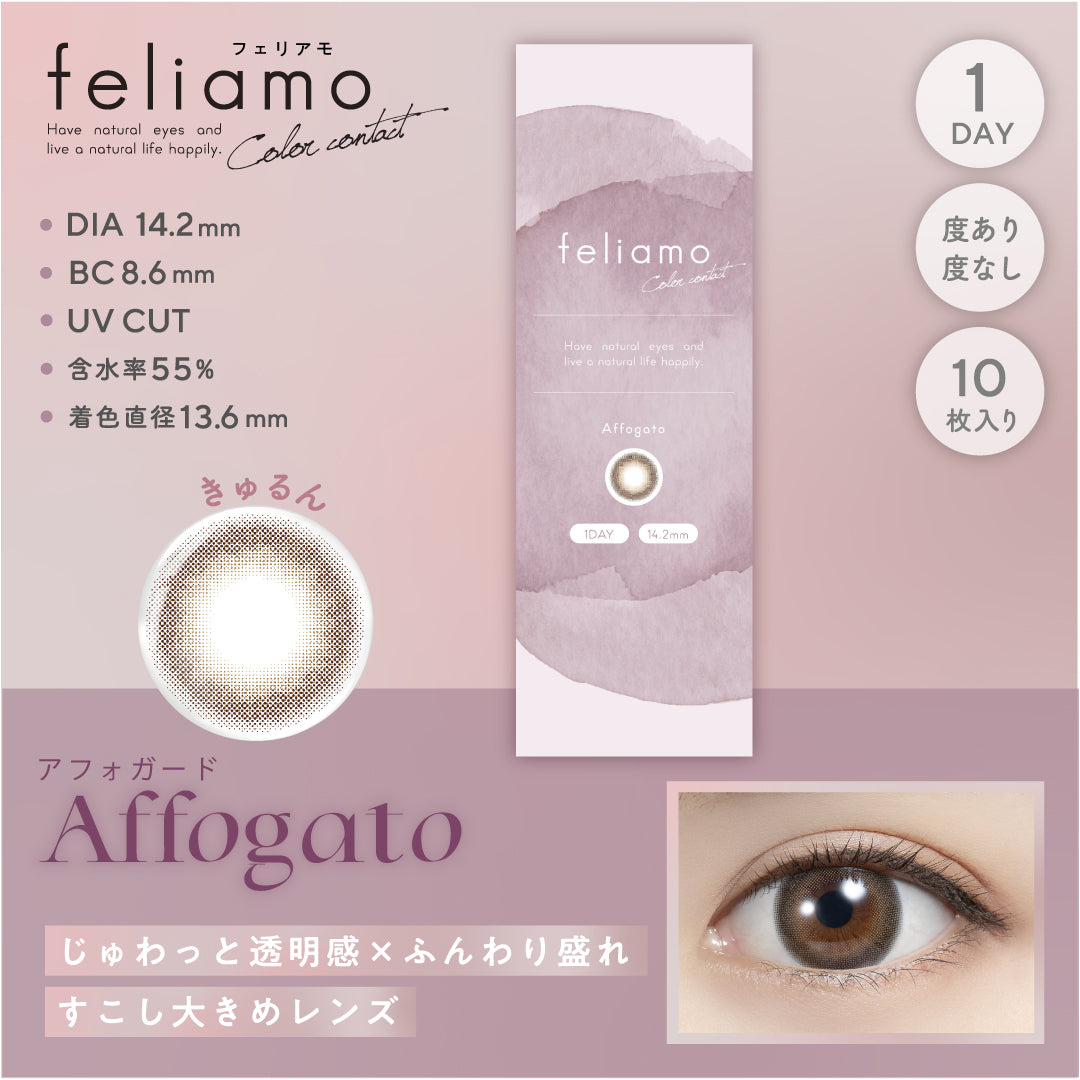 Almond Poodle [feliamo] | 1day Colored Contact Lens - DIA 14.5mm